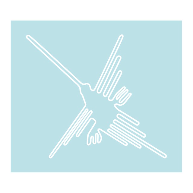 ステッカー ナスカの地上絵 ハチドリ 大 Puikko