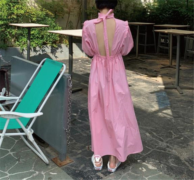 バックオープン ワンピース Amore