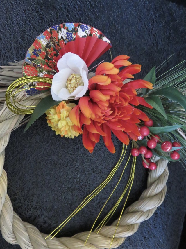 早割 しめ縄リース 和のしめ縄 しめ縄飾り しめ縄アレンジ 2 Rimoka