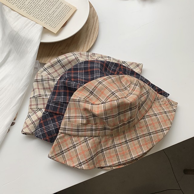 チェックバゲットハット 【check baguette hat】