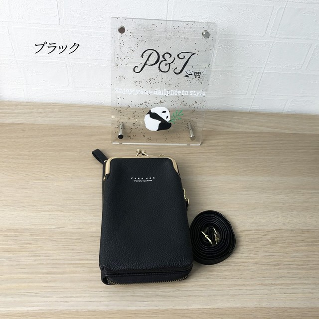 スマホ 携帯ポーチ 携帯財布 スマホポーチ ショルダーバック 新作 かわいいおしゃれポーチ お出かけポシェット グレー ブラック ピンク P T