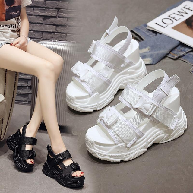 直輸入 新作 レディース 厚底 スニーカーソール サンダル海外インポート Shoes Chou シューズシュー