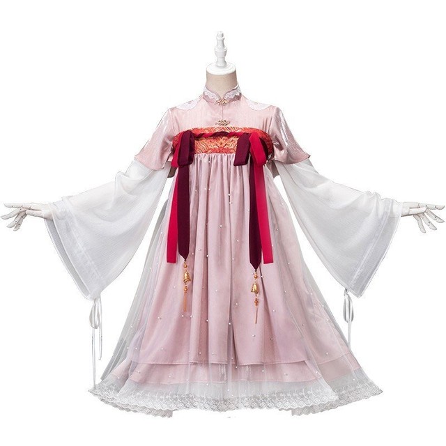 漢服繻裙風 ロリータワンピース 漢服ロリータ ワンピースセット ロリータワンピース ドレス 4点セット 3通り着方 日常洋服 ロリィタ洋服 Raku