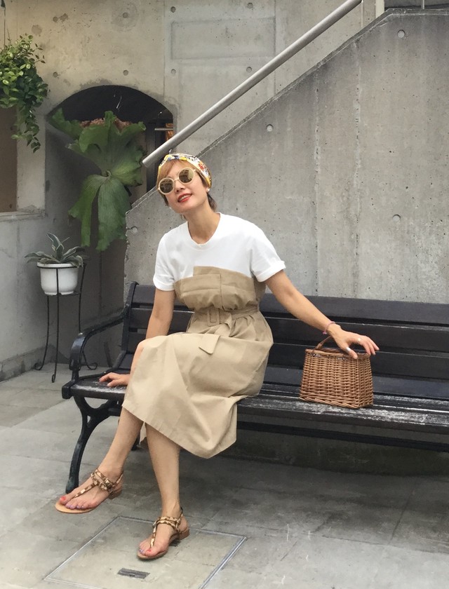 Tシャツドッキングビスチェワンピース Koi