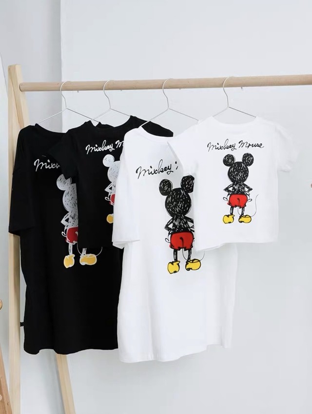 ミッキーtシャツ 親子でペアルック可能 Ange アンジュ