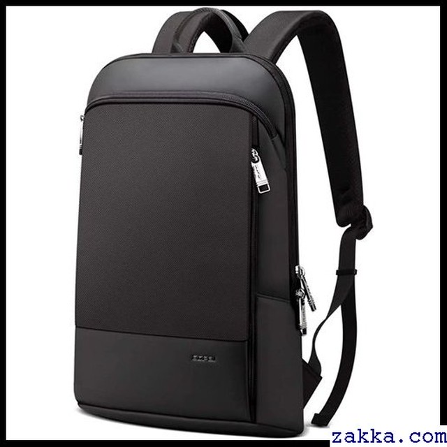 Bopai ブラック 学生15 6インチパソコン対応 レディース リュック 通学 通勤 防水リュック ラップトップバッグ 薄型 バックパック盗難防止 ビジネスリュック 超軽量 リュックメンズ 493 Kkk