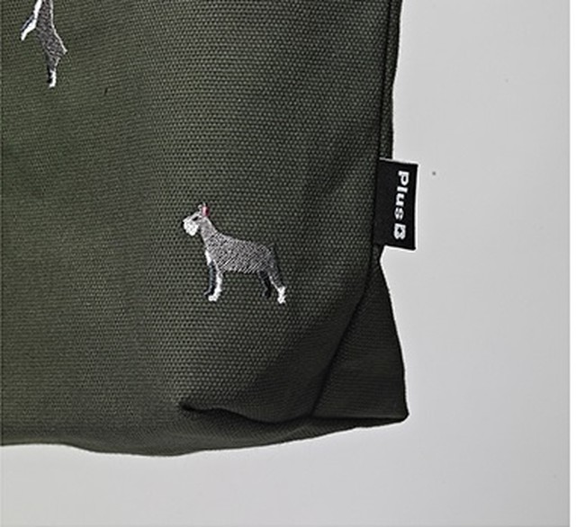 Canvas Bag L キャンバスバッグl カーキ 犬シリーズ Office85 世界各国から選りすぐりの商品を集めて