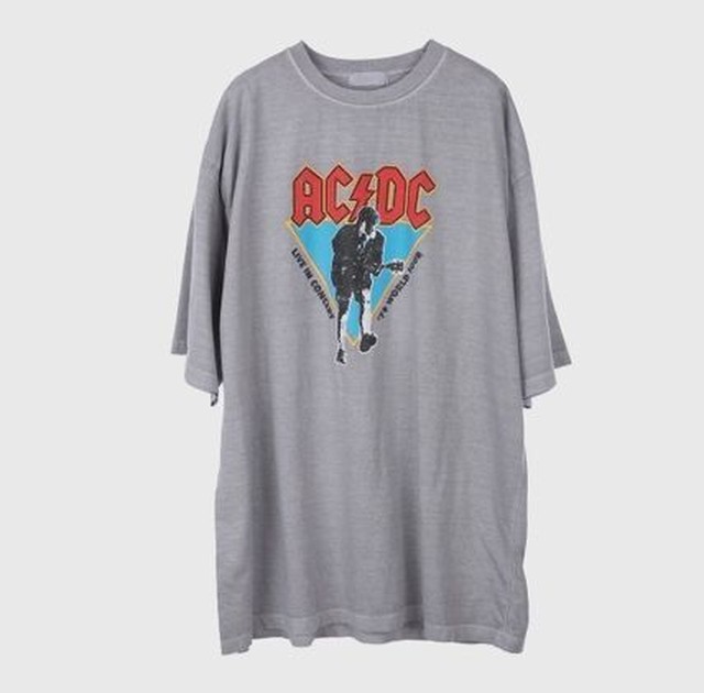 Raucohouse Acdc Live Dyeing T Shirt Tシャツ メンズ Men S オーバーサイズ 無地 日本未入荷 韓国 デザイナーズブランド 着回し デイリー 韓国 ラウコハウス Bora