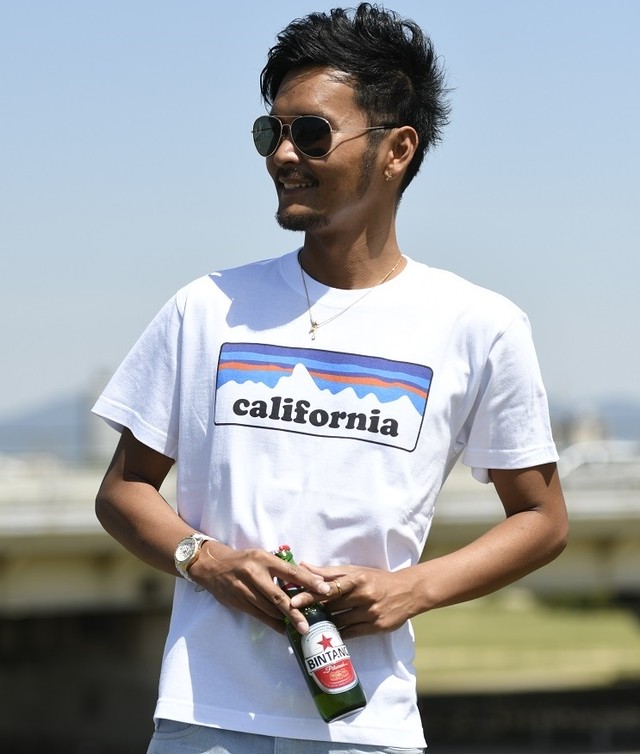 2020 Summer Sale 夏 California Box ロゴ プリント 半袖 Tシャツ