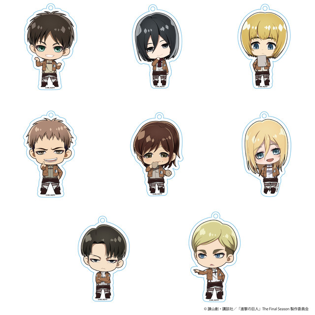 進撃の巨人 トレーディングアクリルキーホルダー ワイワイワールド