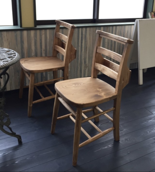PINE Dining Chair /2Chair Set / カントリースタイル