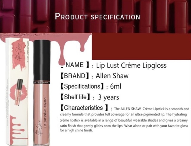 Handaiyan リップグロス 口紅 レッド C01 Jantile