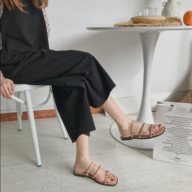 フラット サンダル おしゃれ 夏 人気 4色 Nikkihouse