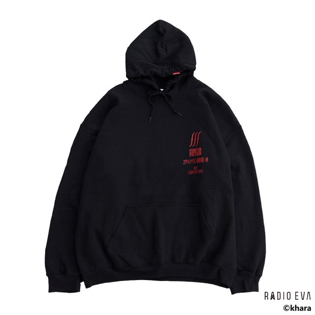 Ayanami (Why don't you just try smiling?) PULL PARKA (BLACK) / RADIO EVA