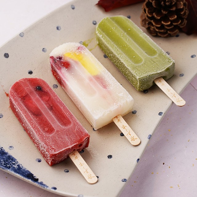 【京都・本くず氷】アイスキャンディー6本セット（ふるーつ・いちご・抹茶） 