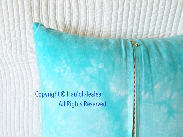 プルメリアのクッションカバー 45cm ハワイアンキルト キット Hau Oli Lealea