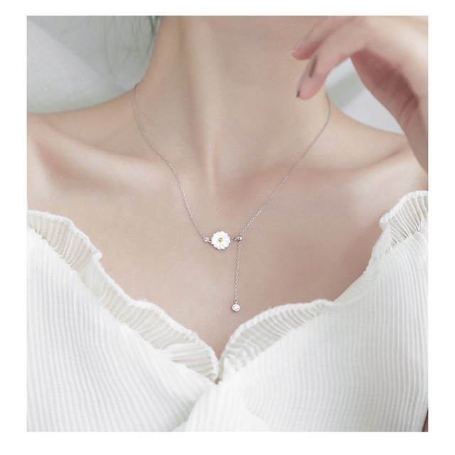 ネックレス レディース ハート 金属アレルギー S925 大人 可愛い 上品 ペンダント ジュエリー 安い ギフト プレゼント 女性 Cospa Fashion