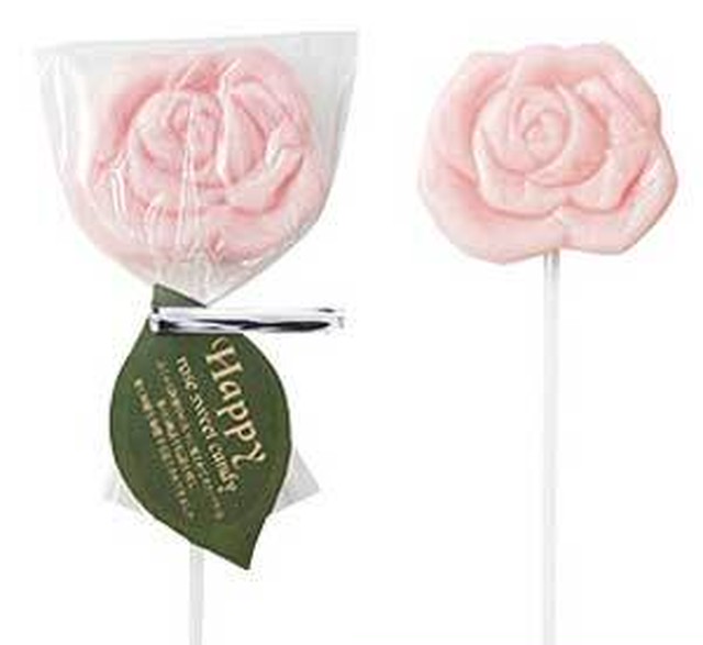 ローズ キャンディーブーケ 1束 10本のスティックキャンディー入り苺ミルク味 結婚式 プチギフト 薔薇 花束 飴 母の日 ギフト ホワイトデー 誕生日プレゼント 幸せデリバリー リングピローなどの結婚式アイテム 手芸用品の通販