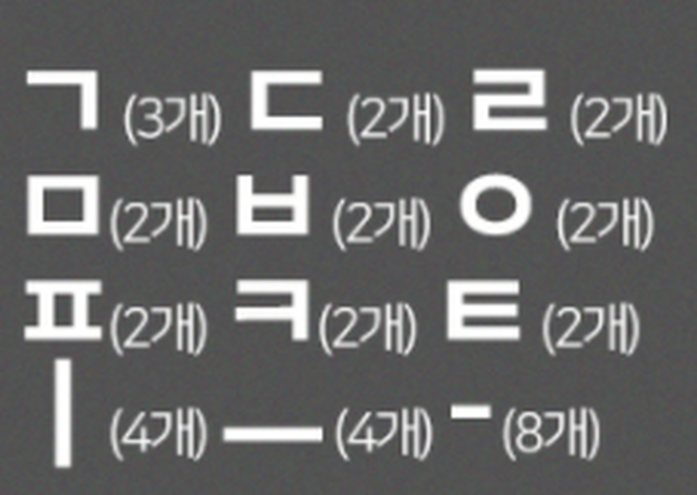 韓国雑貨 ハングル文字からーブロック35ピース Maumpom