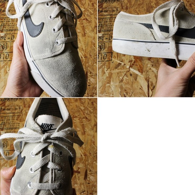 Nike Toki Low ナイキ トキ スニーカー Used スウェード ライトグレー シューズ 26cm メンズ 古着屋ataco Garage