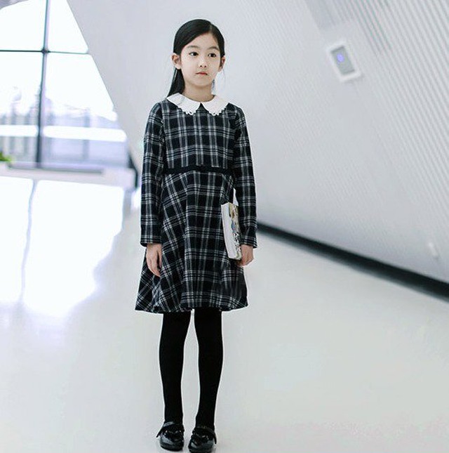 ワンピース キッズ リボン チェック フレア 膝丈 長袖 レース 入園式 卒園式 入学式 卒業式 フォーマル 子供服 秋冬 冬スペシャルセール ワンピース キッズ リボン チェック フレア 膝丈 長袖 Leaflower 001 リーフラワー レディースファッション専門店