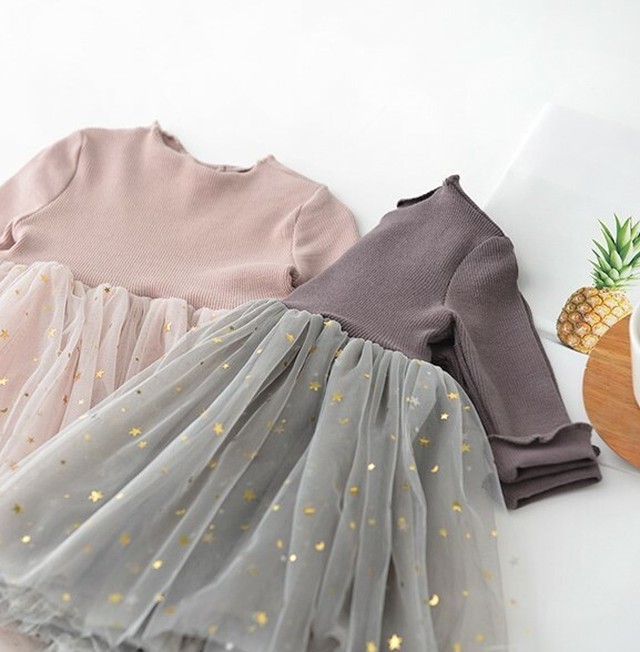 送料無料 予約商品 星柄チュールワンピース ベビー ドレス 結婚式 バースデー セレモニー お宮参り お呼ばれ 赤ちゃん 子供 キッズ Sarah S Closet