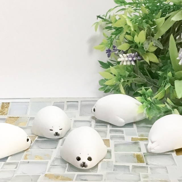 香るあざらし アロマストーン うつぶせ Phoca