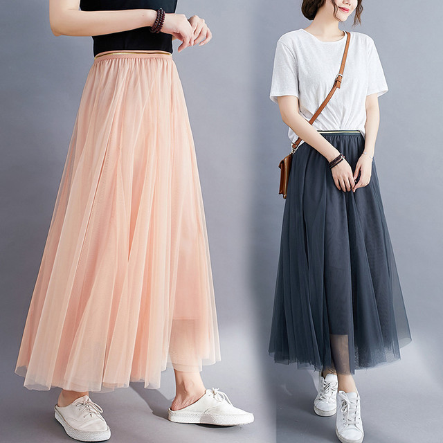 スカート ロング夏服韓国ファッション 夏物 パニエ ペチコート スタイル Marchs67