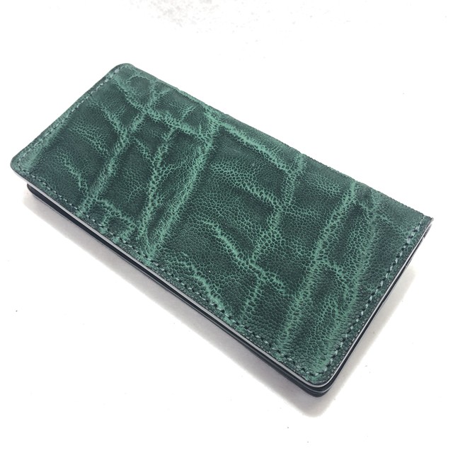 象革長財布 エレファントレザー グリーン 象革 ブラック Dolce Vita