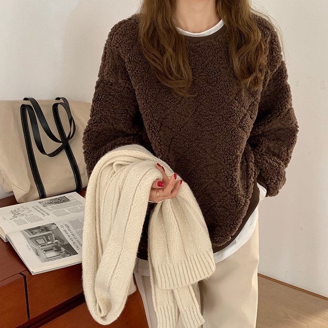 〈カフェシリーズ〉くまさんみたいなもこもこセーター【bear moco moco knit sweater】