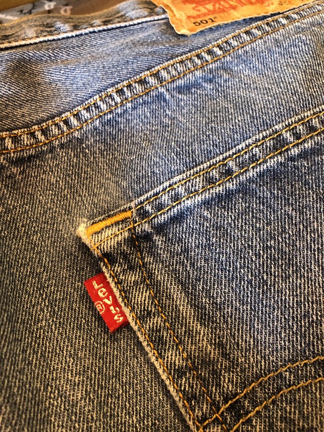 Levi S501 リーバイス501 デニムパンツ ライトブルー W33 古着 メンズ レディース 陽気な古着屋frank