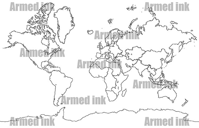 商用可 中央アジアの白地図セットを紹介 1coins