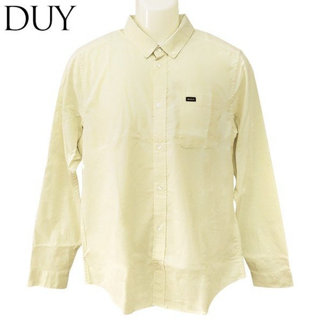 Ai042 102 ルーカ Yシャツ 長袖 カジュアル メンズ ロングスリーブシャツ 人気ブランド パステルカラー イエロー系 ブルー系 ピンク系 Mサイズ That Ll Do Stretch Long Sleeve Shirt Rvca Beachdays Okinawa