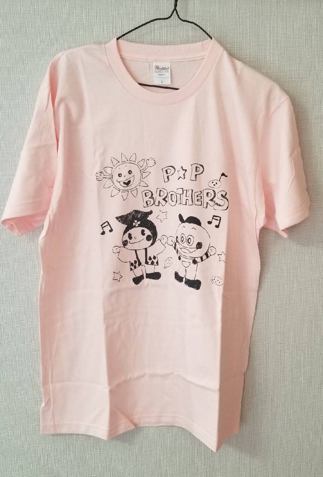 Sale ひのじゃがくん うきぴーコラボtシャツ 薄ピンク Hinojagaimo