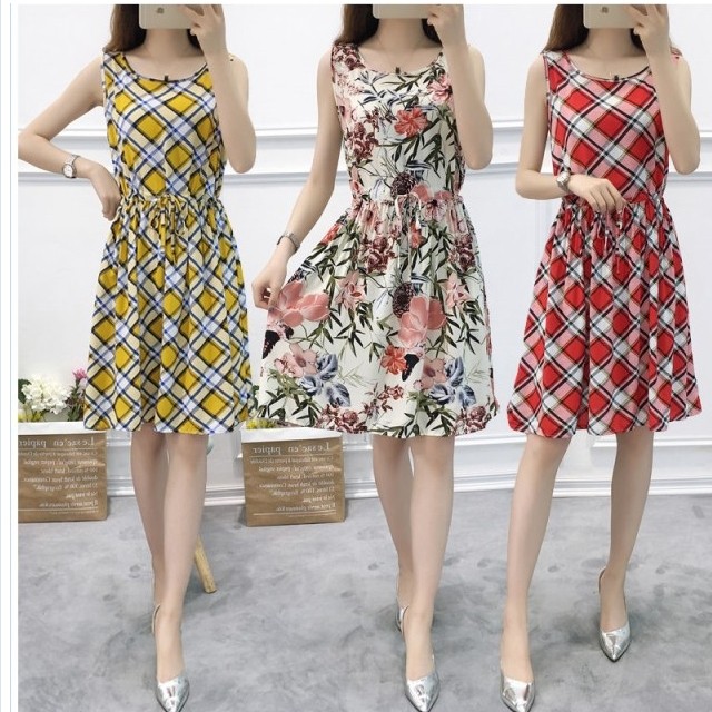 ワンピース 小花柄 レディース ワンピース 小花柄 総柄 ノースリーブ ロング丈 コーデュロイ ワンピース 4 Basecamp49