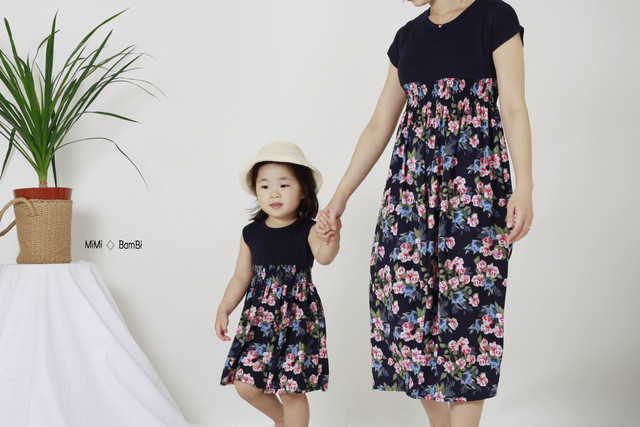 即納 韓国子供服 花柄ワンピース Mimibambi ミミバンビ 韓国 子供服 キッズ かわいい ベイビー
