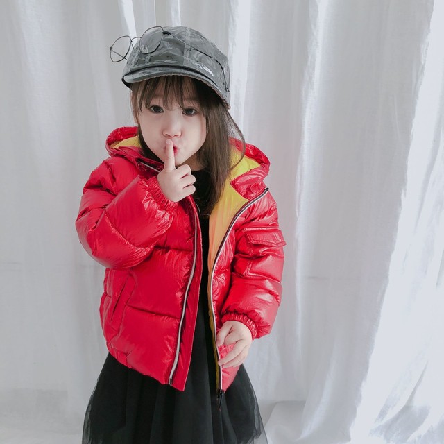 Xiao0030 あったかジャンパー 赤ダウンジャケット キッズ 女児キッズ アウター 子供服 女の子 アウター 子供服 コート 女の子 90 100 110 1 130 Choa2 Closet