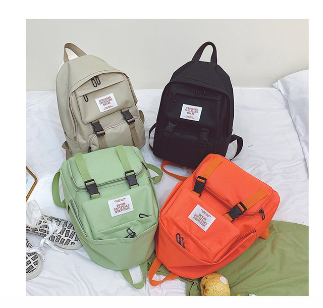 レディース メンズ ユニセックス バック 鞄 リュック バックパック キャンバスパック 4カラー カジュアル ペアルック カップル 可愛い シンプル 韓国 Am 3 1 4 Laturecute