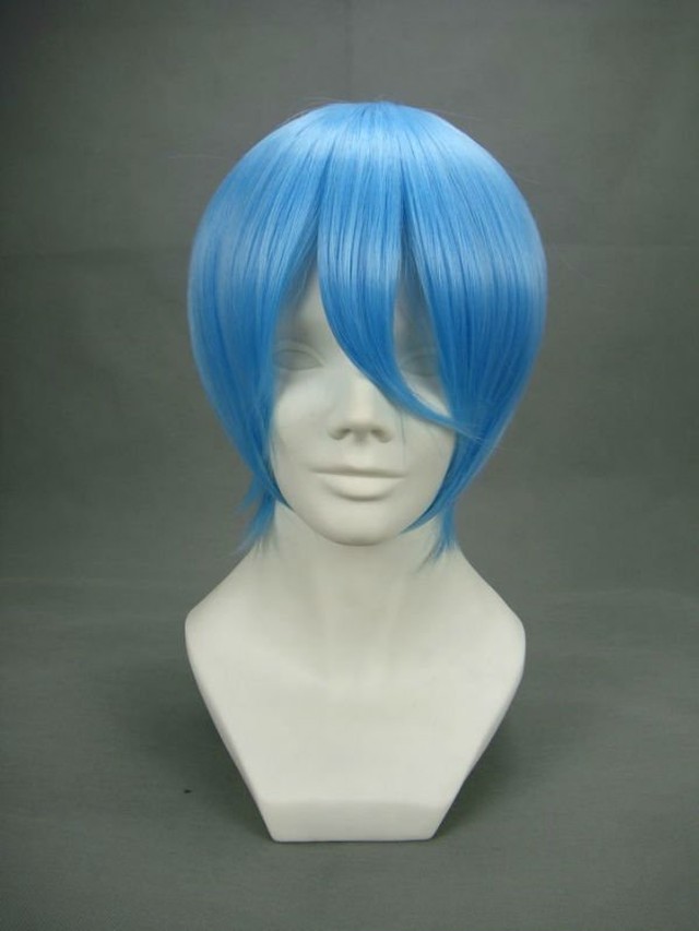 001o コスプレ耐熱ウィッグ ブルーショートウィッグ 刀研乱舞 一期一振 黒子のバスケ 黒子テツヤ 新世紀エヴァンゲリオン Eva 綾波 レイ 等 即納品 文化雑貨スタジオ凛 コスプレ 撮影用衣装 ウィッグ 小道具 武器 雑貨 の通販サイト