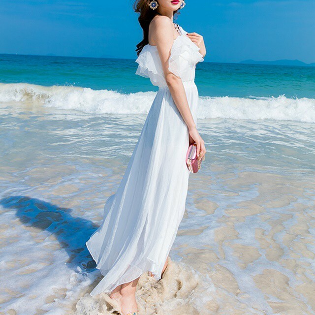 ワンピース リゾート ワンピース ハワイ ロングワンピース 白 白ロングワンピース 沖縄リゾートワンピース 可愛い 夏ワンピース 春ワンピース レディース 白ワンピース マキシ丈 春夏ワンピース 可愛い ワンピース 40 代 リゾート ワンピース ふくふくの木