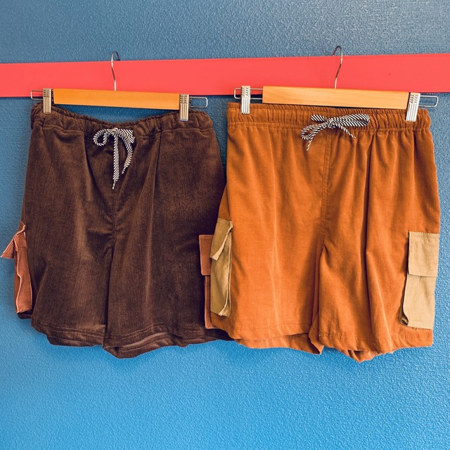 コーデュロイショートパンツ