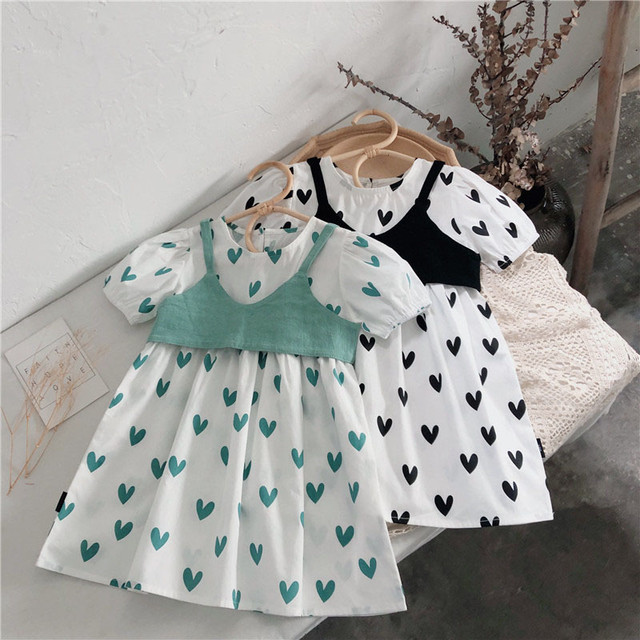 即納ビスチェ付きハートワンピース Mama Select Shop M H