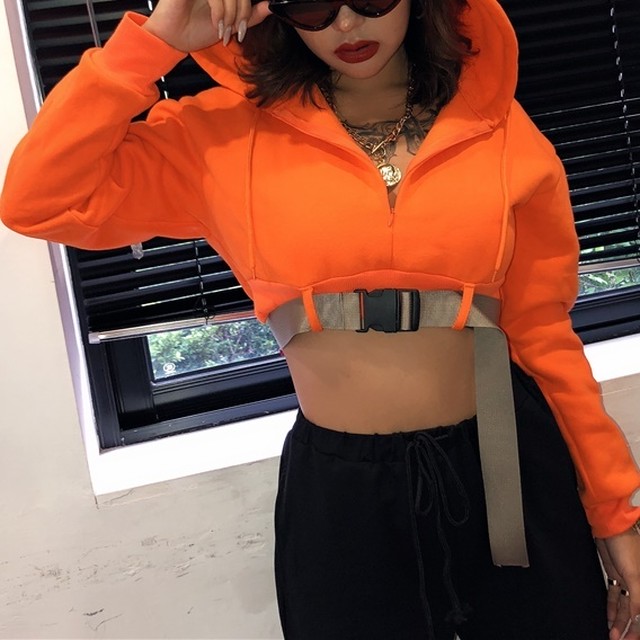 ショート丈ベルトパーカー Hwg085 Highway G ストリートファッション通販