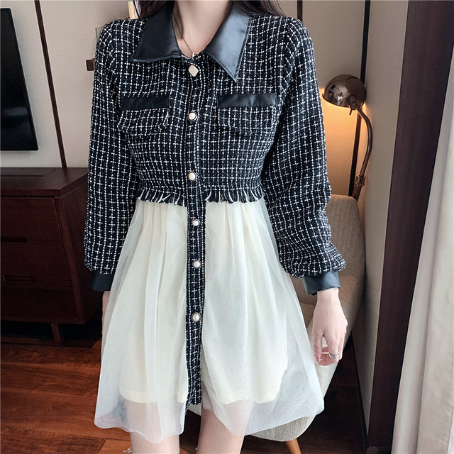 ツイードドッキングチュールスカートワンピース Lilycloset ファッション通販 ツイードドッキングチュールスカートワンピース Lilycloset ファッション通販