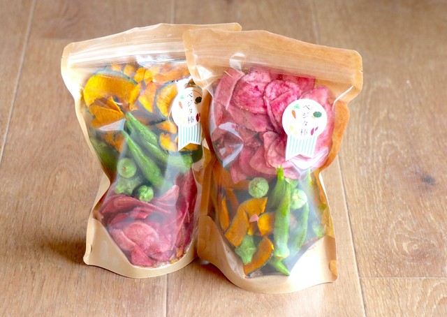 1番人気!野菜チップス【サクッとベジタ棒:3種Big75g2袋】オクラかぼちゃピンクじゃがいも2021夏ver