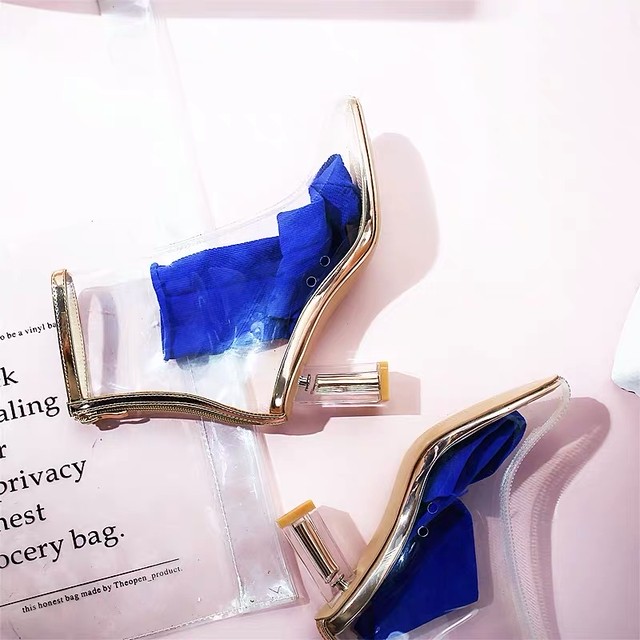gold line clear boots