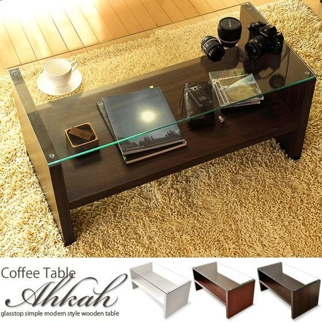 テーブル ローテーブル リビングテーブル おしゃれ 北欧 ガラス 木製センターテーブル ガラステーブル 長方形 白 ホワイト ブラウン 収納 モダン シンプル Plain プレイン