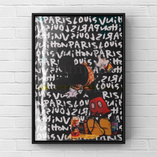 1400 ルイヴィトン ミッキーマウス アートポスター Sena S Artgallery オマージュ アートポスター