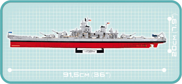 Cobi 4812 戦艦アイオワ 61 ミズーリbb 63 ミリタリーブロック公式オンラインショップ Militaryblock Official Online Shop