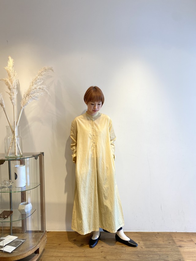 キュプラ コットン製品染め シャツワンピース Note Et Silence 松山